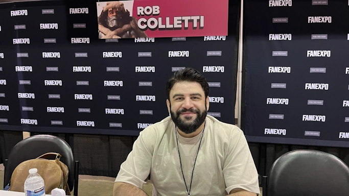 Actor Rob Colletti ('One Piece', 'School of Rock: The Musical') at his booth at FAN EXPO Chicago 2026