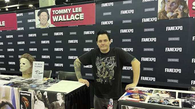 Sean Clark at his clients' booths at FAN EXPO Chicago 2026