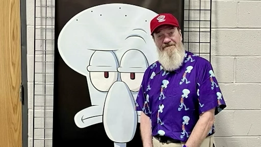 Actor Rodger Bumpass ('SpongeBob SquarePants', 'Teen Titans Go!') at his booth at DuPage Comic Con 2026